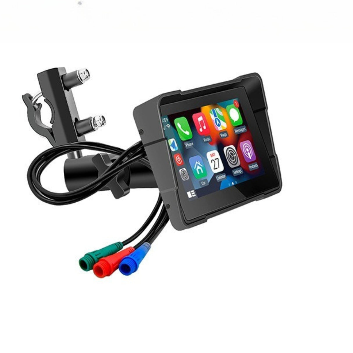 Nutikas mootorratta CarPlay/Android Auto IP67 multimeedia ekraan GPS 5'' HD