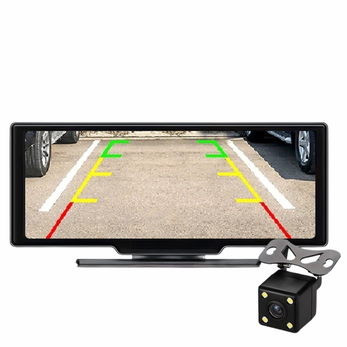 Nutikas CarPlay/Hicar multimeedia ekraan HD 10" esikaamera+tagurduskaamera