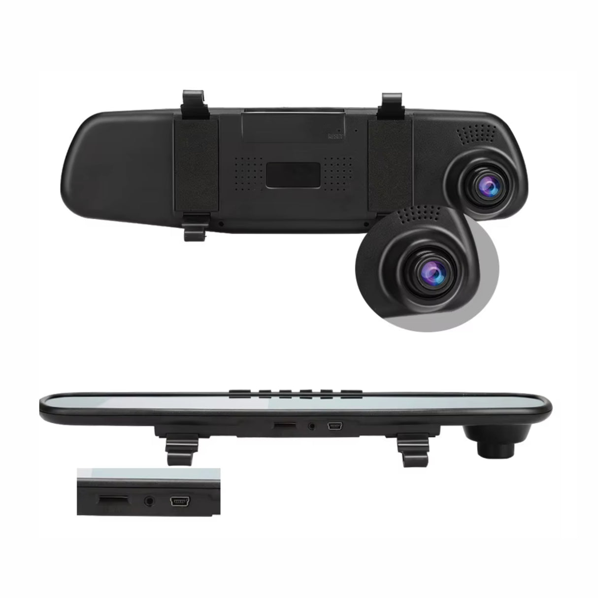 Peegelekraaniga autokaamera eesmine ja tagumine 1080P 4.3"