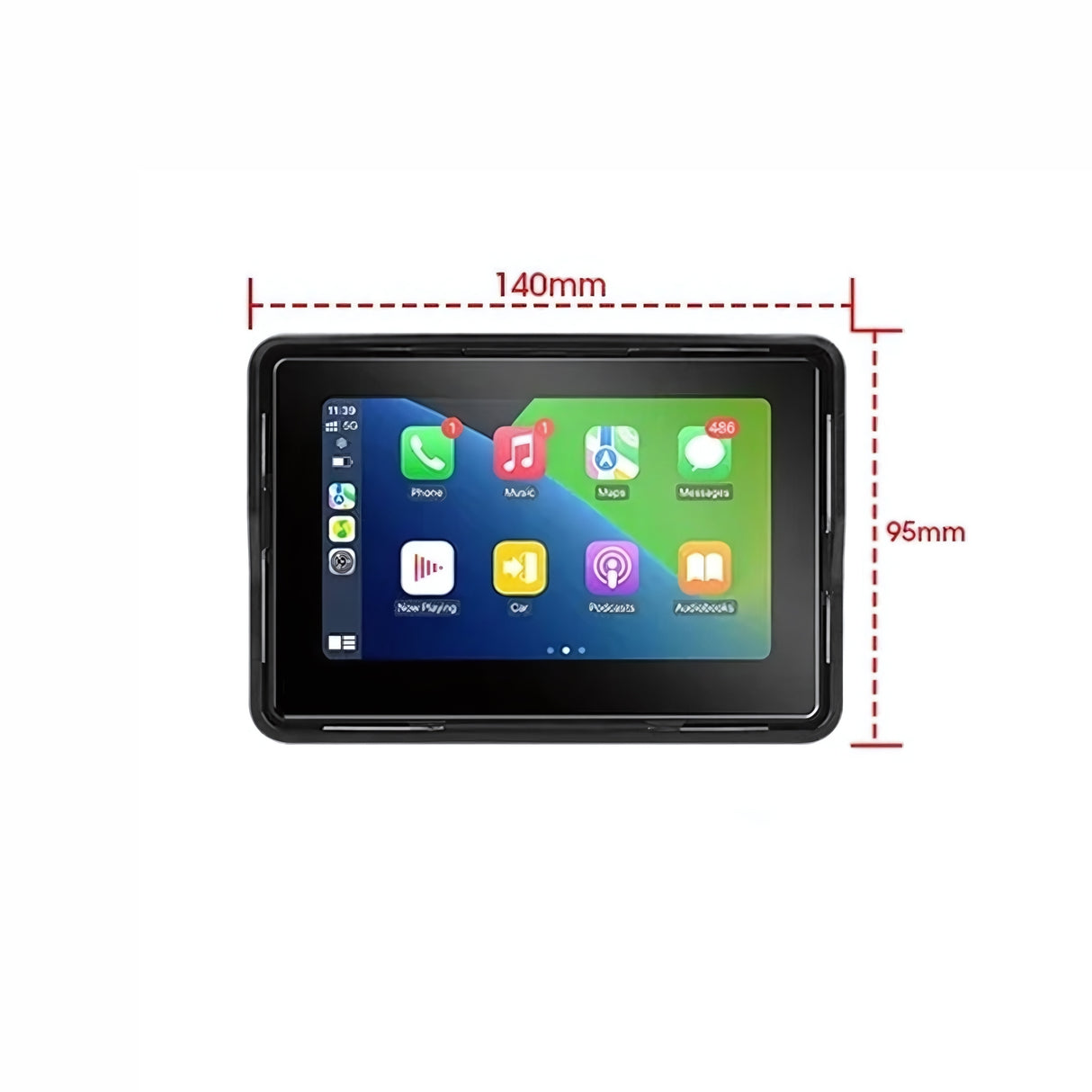 Nutikas mootorratta CarPlay IP68 multimeedia ekraan GPS 5''