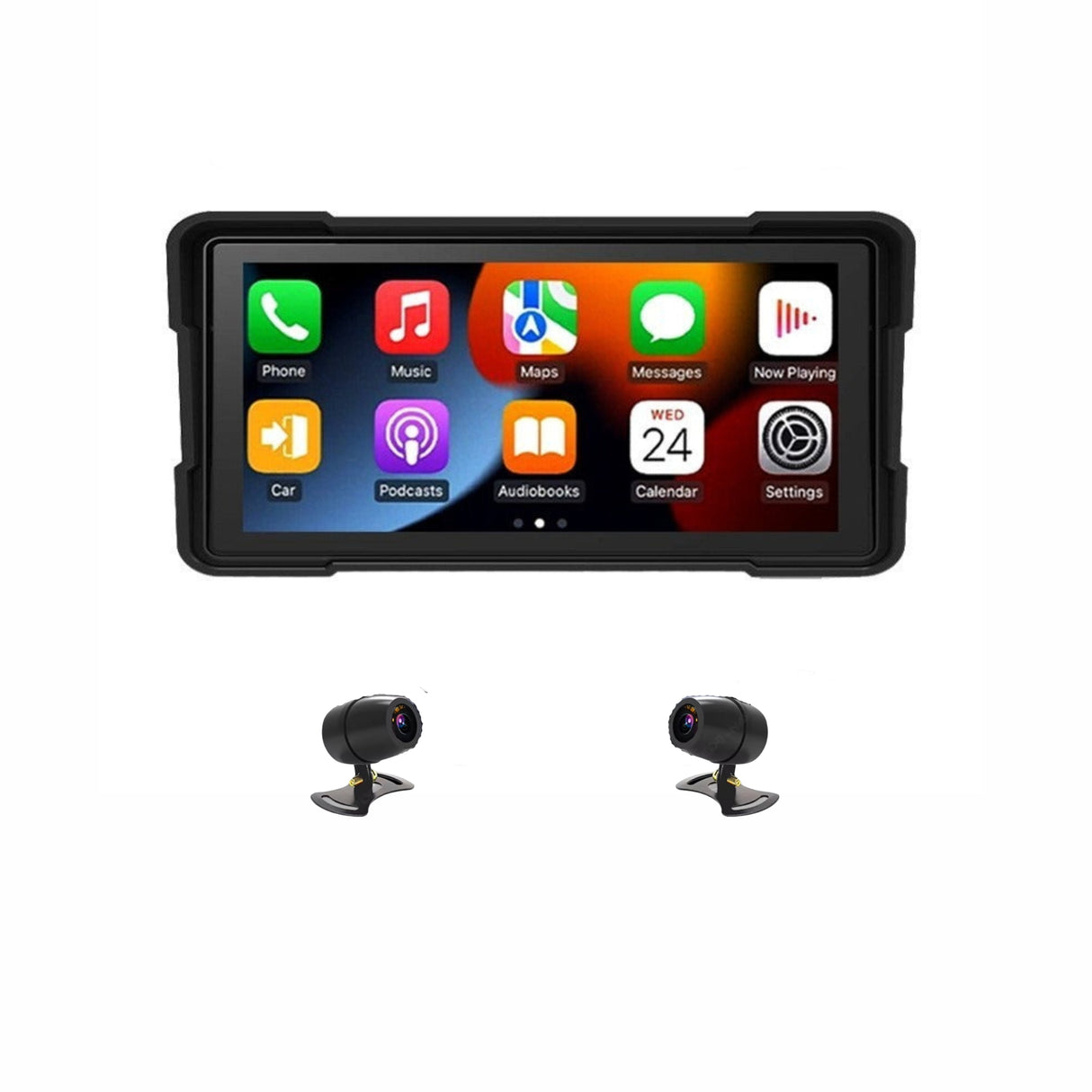 Nutikas mootorratta CarPlay IP68 multimeedia ekraan GPS 7''