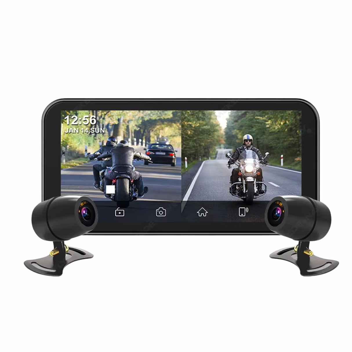 Nutikas mootorratta CarPlay/Android Auto IP67 multimeedia ekraan GPS 6.25''