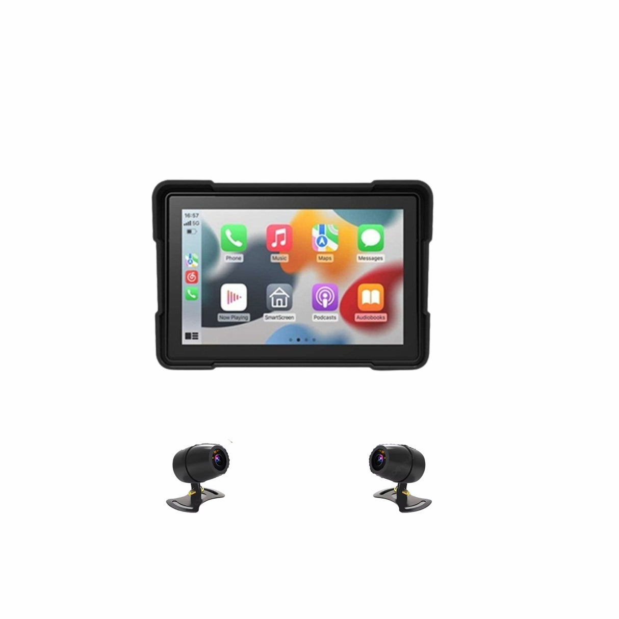 Nutikas mootorratta CarPlay IP68 multimeedia ekraan GPS 5''