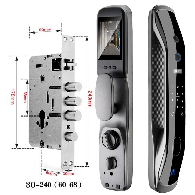Nutikas ukselukk QLSL-04-WiFi/BT/Video