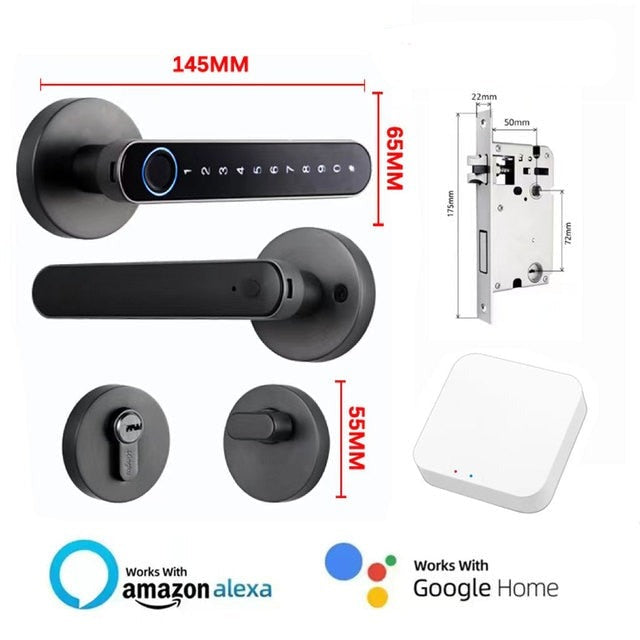 Nutikas sõrmejäljega ukselukk QLSL-217-WiFi/BT