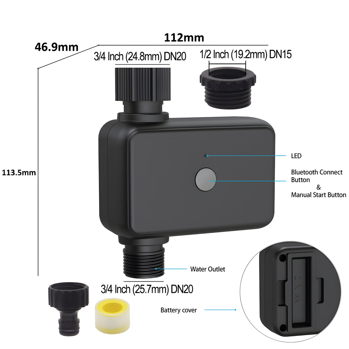 Nutikas kastmistaimer (IP55 Bluetooth WiFi)