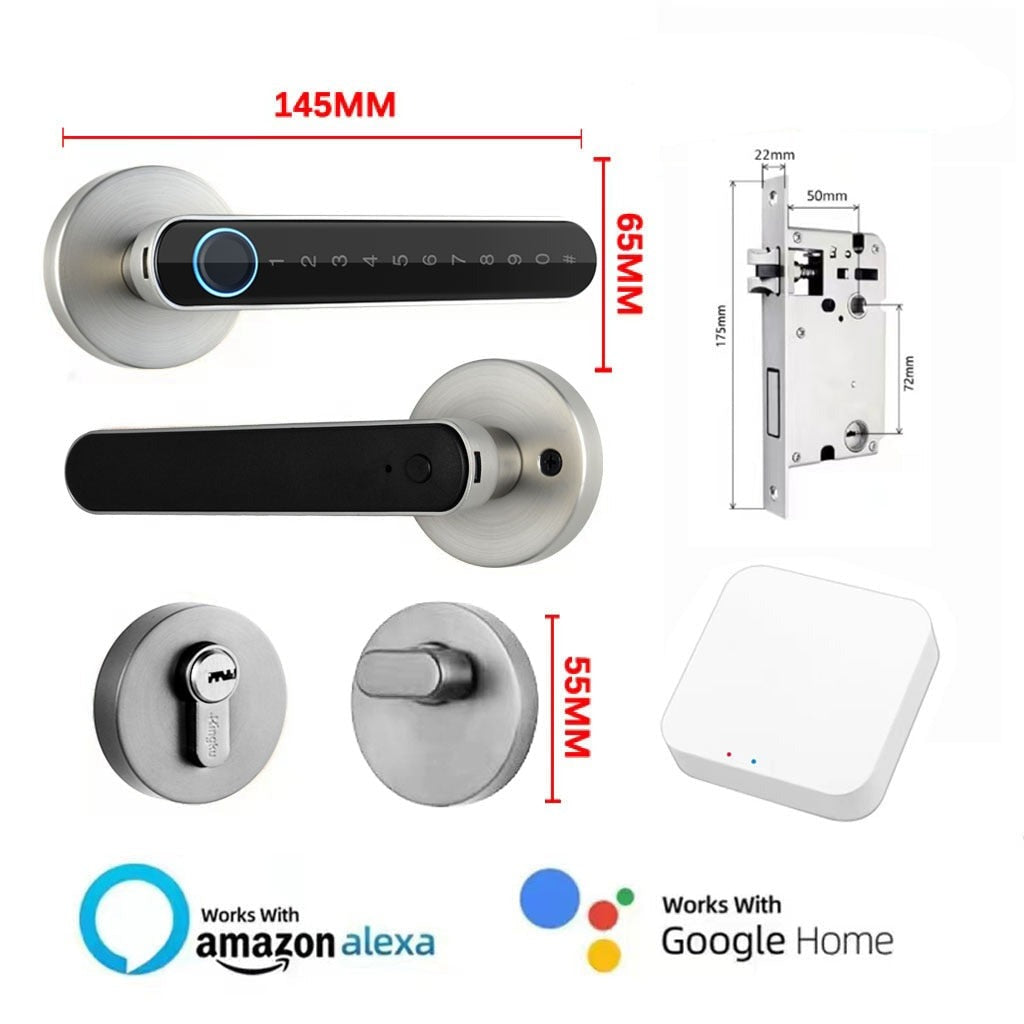 Nutikas sõrmejäljega ukselukk QLSL-217-WiFi/BT