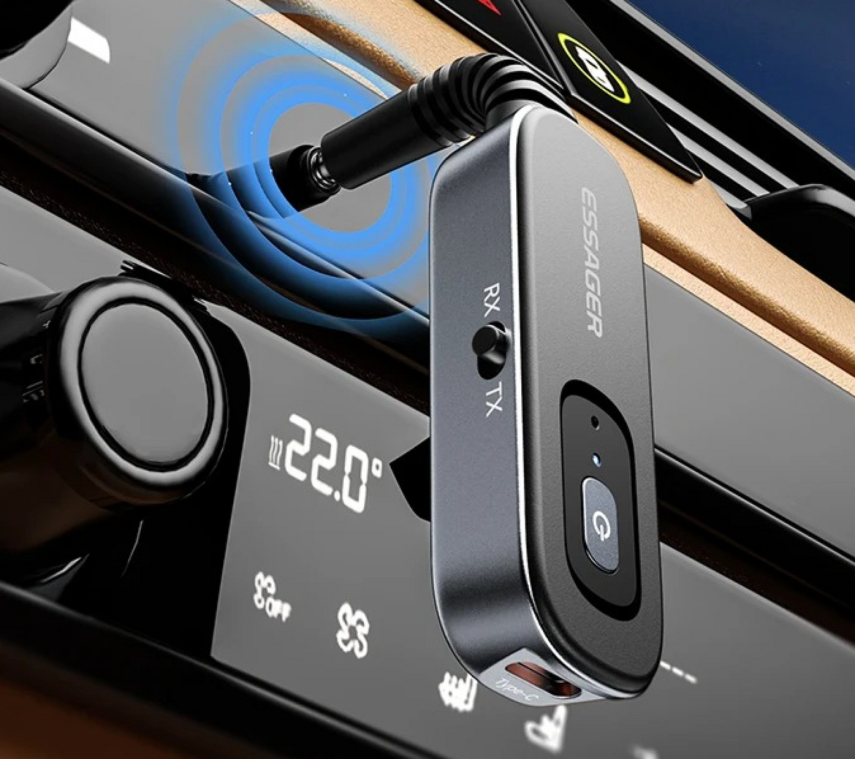 Bluetooth 5.1 saatja-vastuvõtja 3,5mm AUX