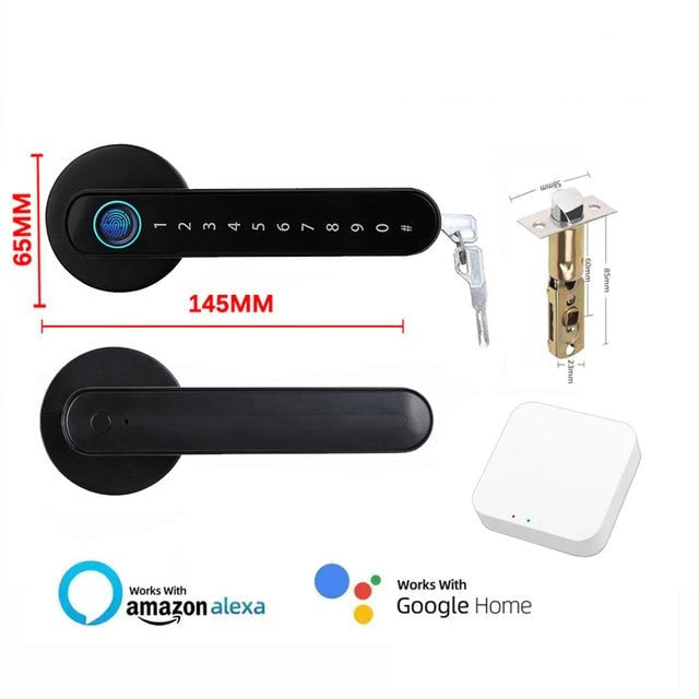 Nutikas sõrmejäljega ukselukk QLSL-217-WiFi/BT