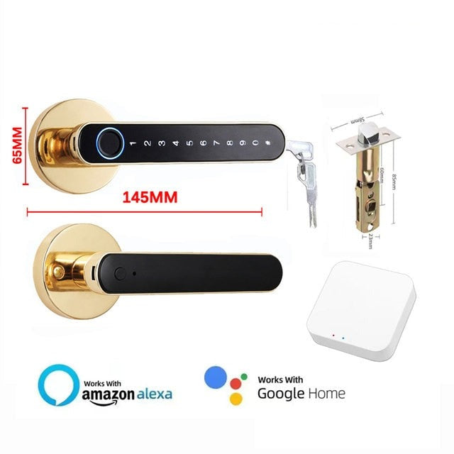 Nutikas sõrmejäljega ukselukk QLSL-217-WiFi/BT