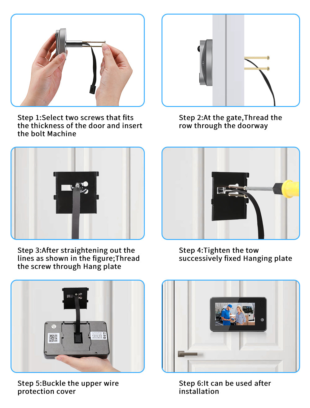 Nutikas 1080P WiFi 121° uksekell