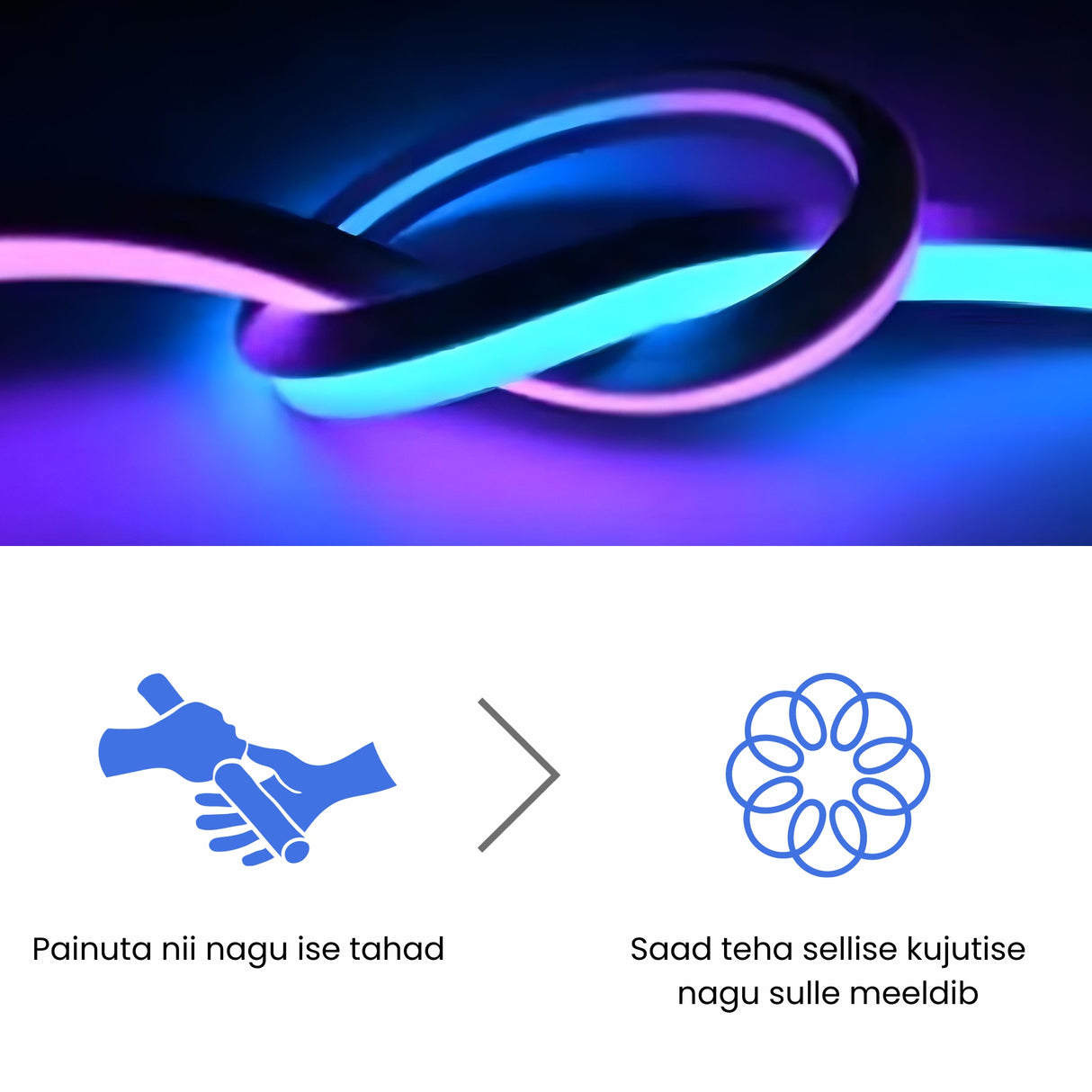 Nutikas mitmevärviline LED riba WiFi IP67