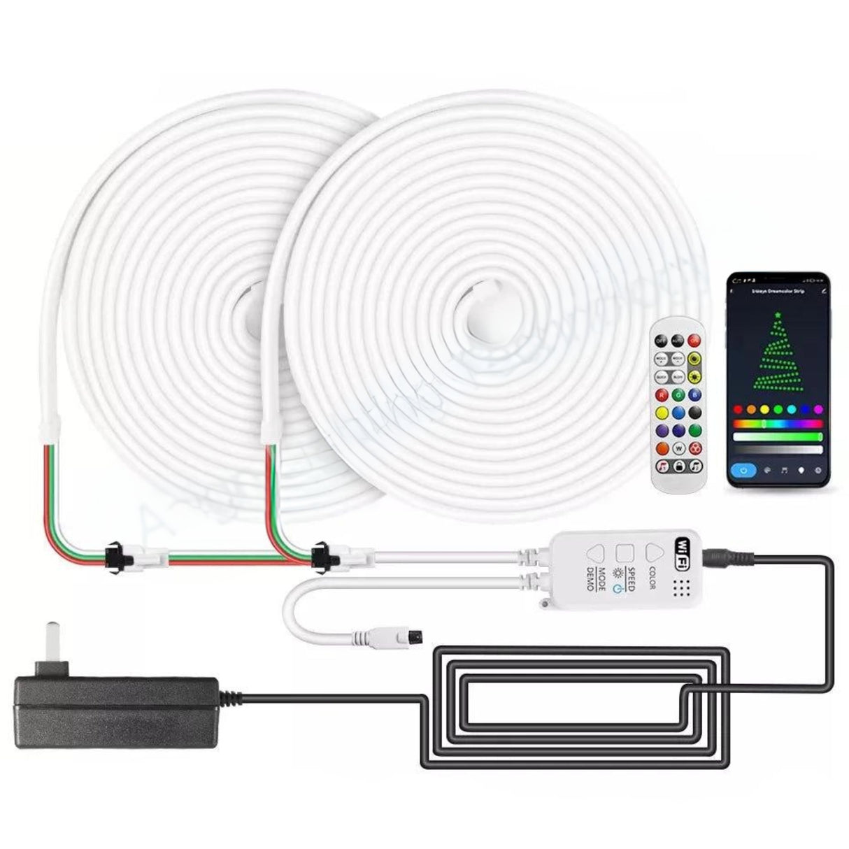 Nutikas mitmevärviline LED riba WiFi IP67