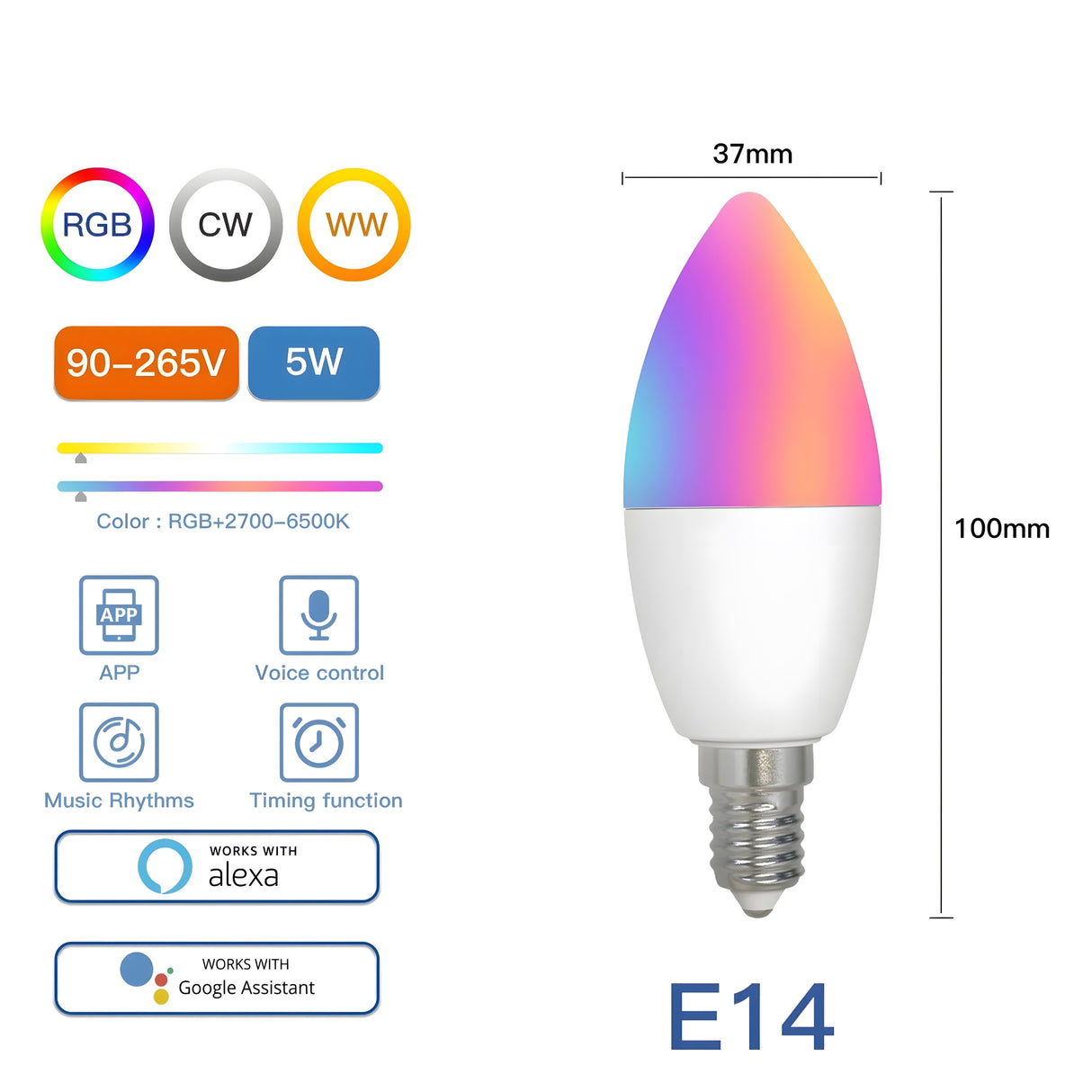 Nutikas LED pirn E14 6W