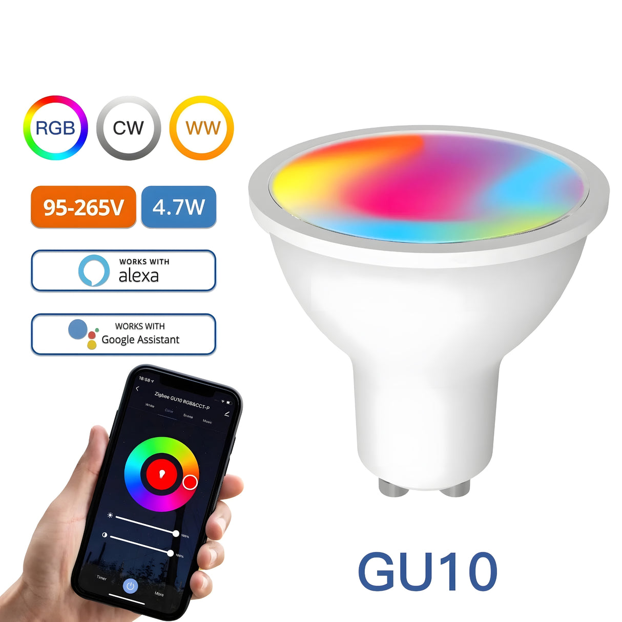 Nutikas LED pirn GU10 4,7W 345lm